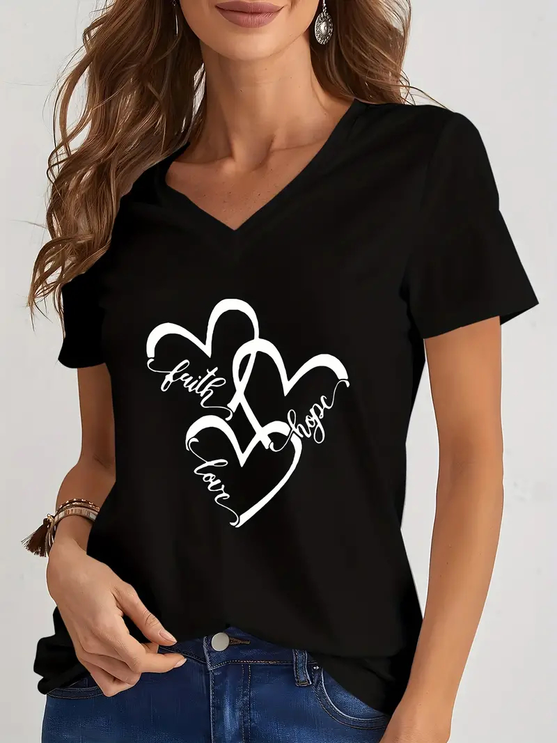 Summer Loving Clothing - Funny Love 3D Print Women's T-Shirts