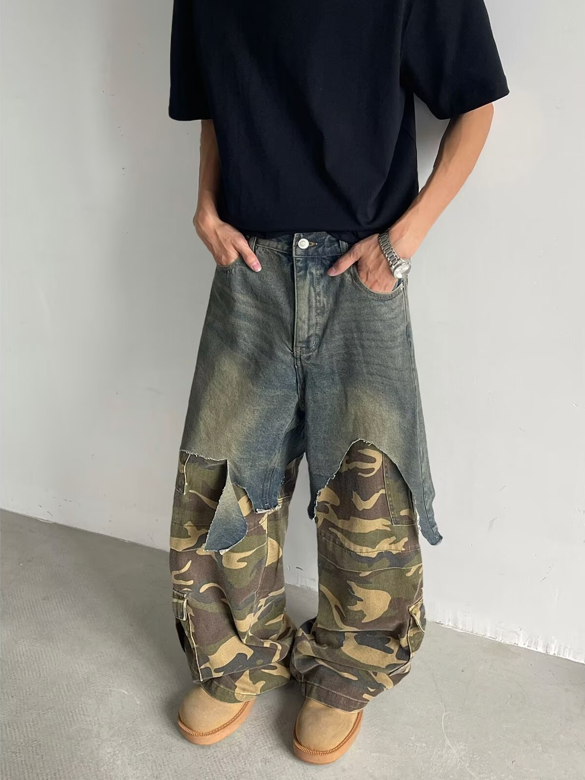 Vintage Summer Clothing Brand - Wide Leg Loose Baggy Jeans For