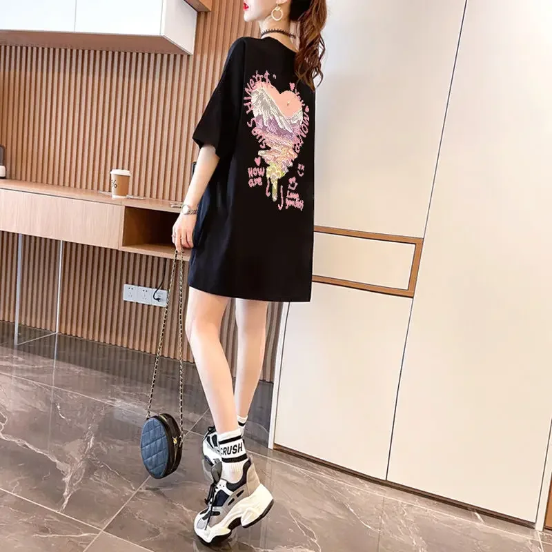 Summer Clothing Reviews - Short Sleeve Graphic Baggy T Shirt