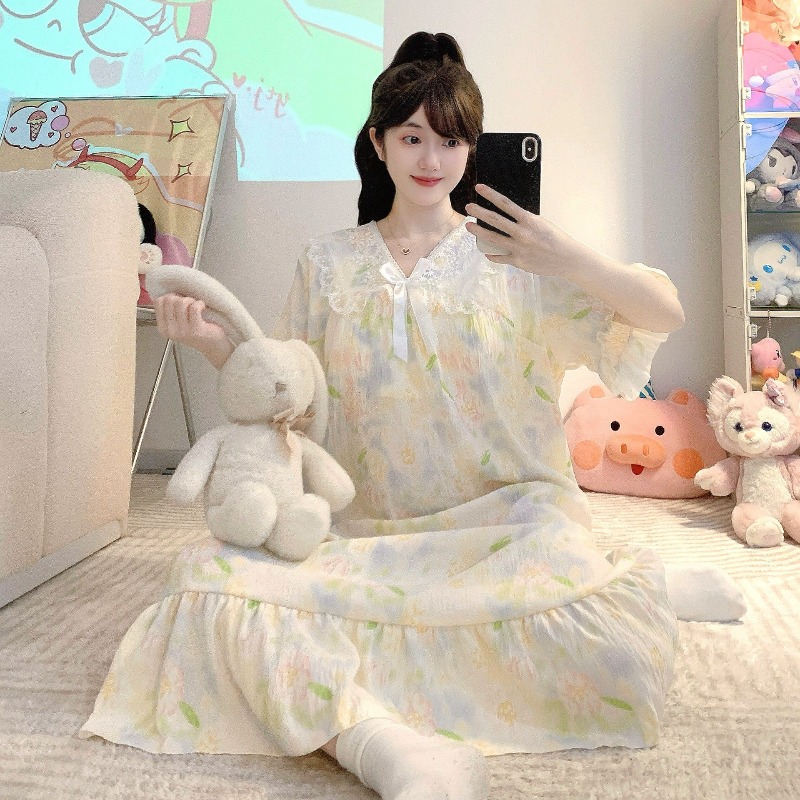 Summer Clothing Petite - Plus Size Women's Cloud Cotton Nightgown