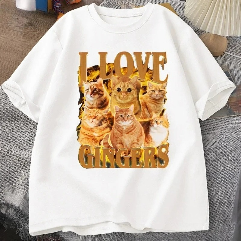 Summer Loving Clothing - I Love Ginger T-shirt Funny Orange