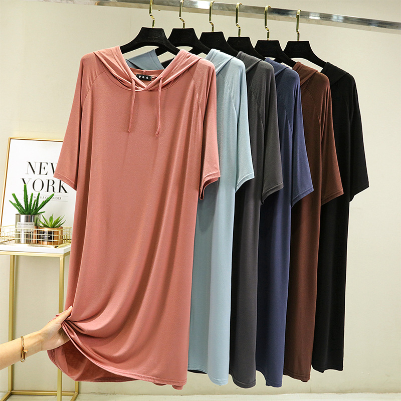 Summer Clothing H&M - Spring Summer Hooded dress half sleeves