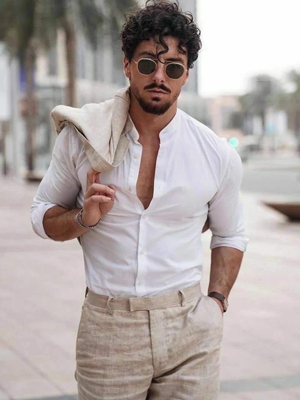 Summer Beach Business Linen Me - Summer Clothing Men Linen recensione e prezzo