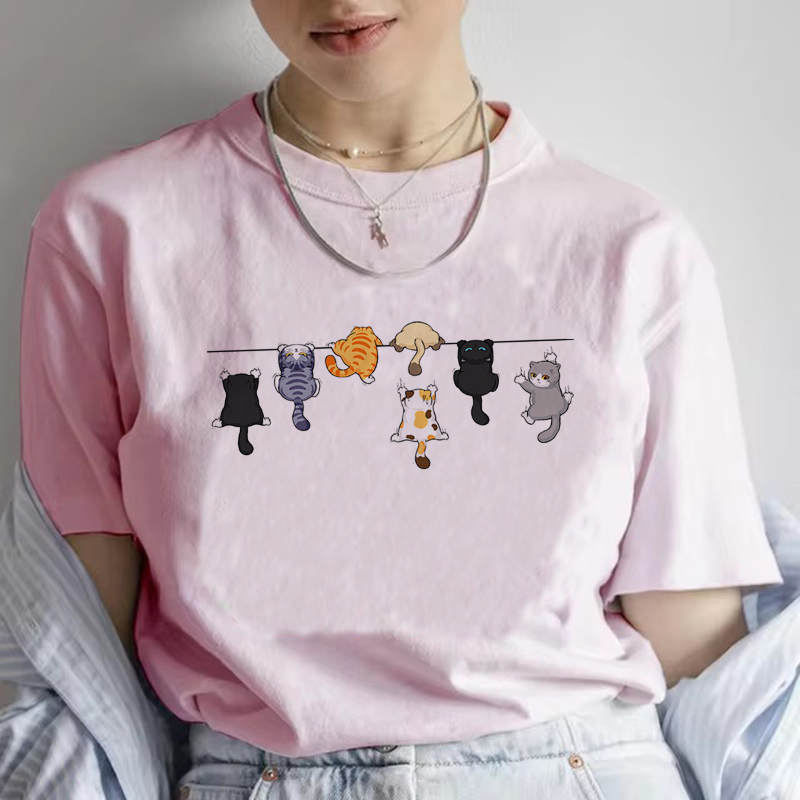 Funny Women Summer Cat Print T - Summer Loving Clothing recensione e prezzo