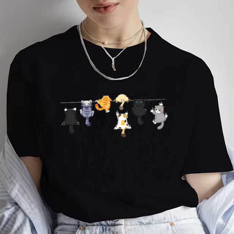 Funny Women Summer Cat Print T - Summer Loving Clothing recensione e prezzo