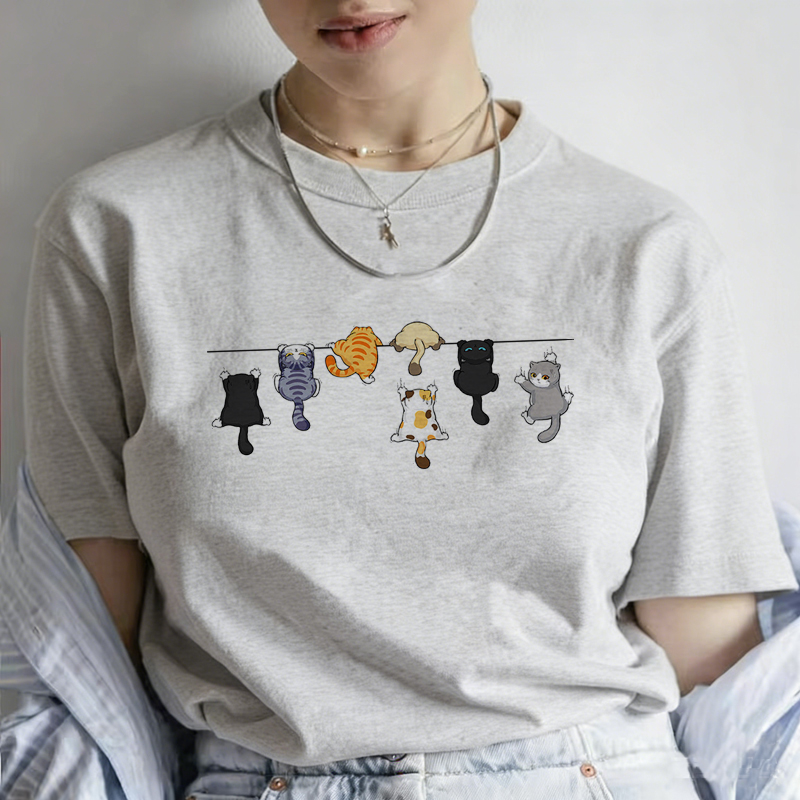 Funny Women Summer Cat Print T - Summer Loving Clothing recensione e prezzo