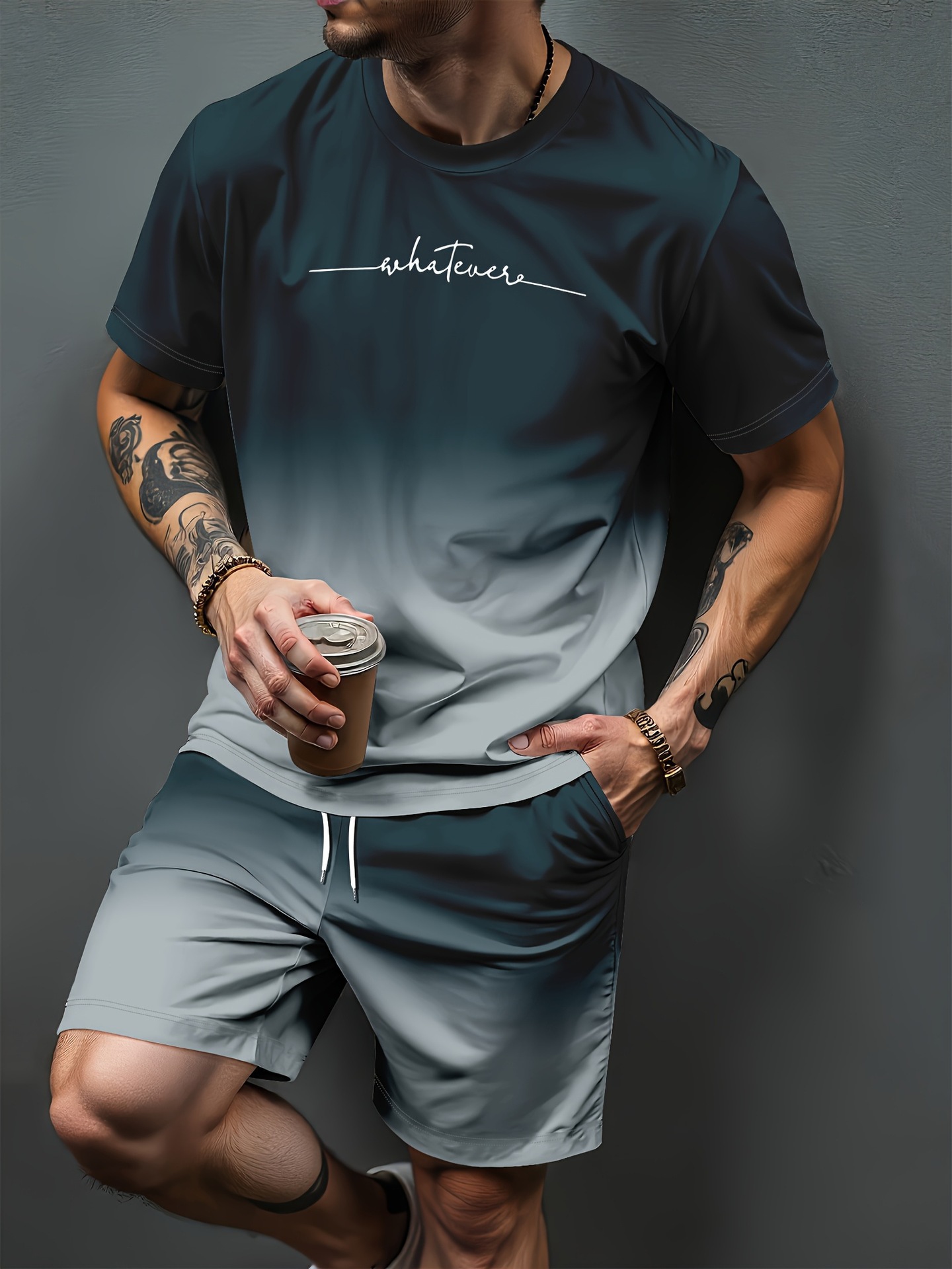 Gradient Letter Pattern 3D Pri - Summer Clothing Patterns recensione e prezzo