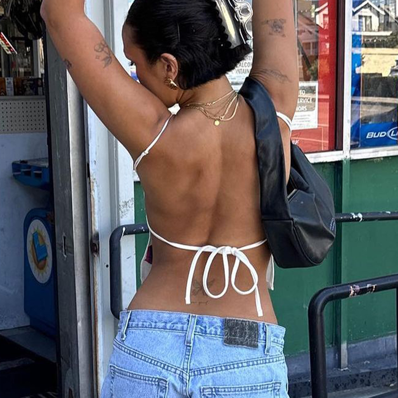 Y2K Style Spicy Girl Sexy Back - Summer Clothing Zara recensione e prezzo
