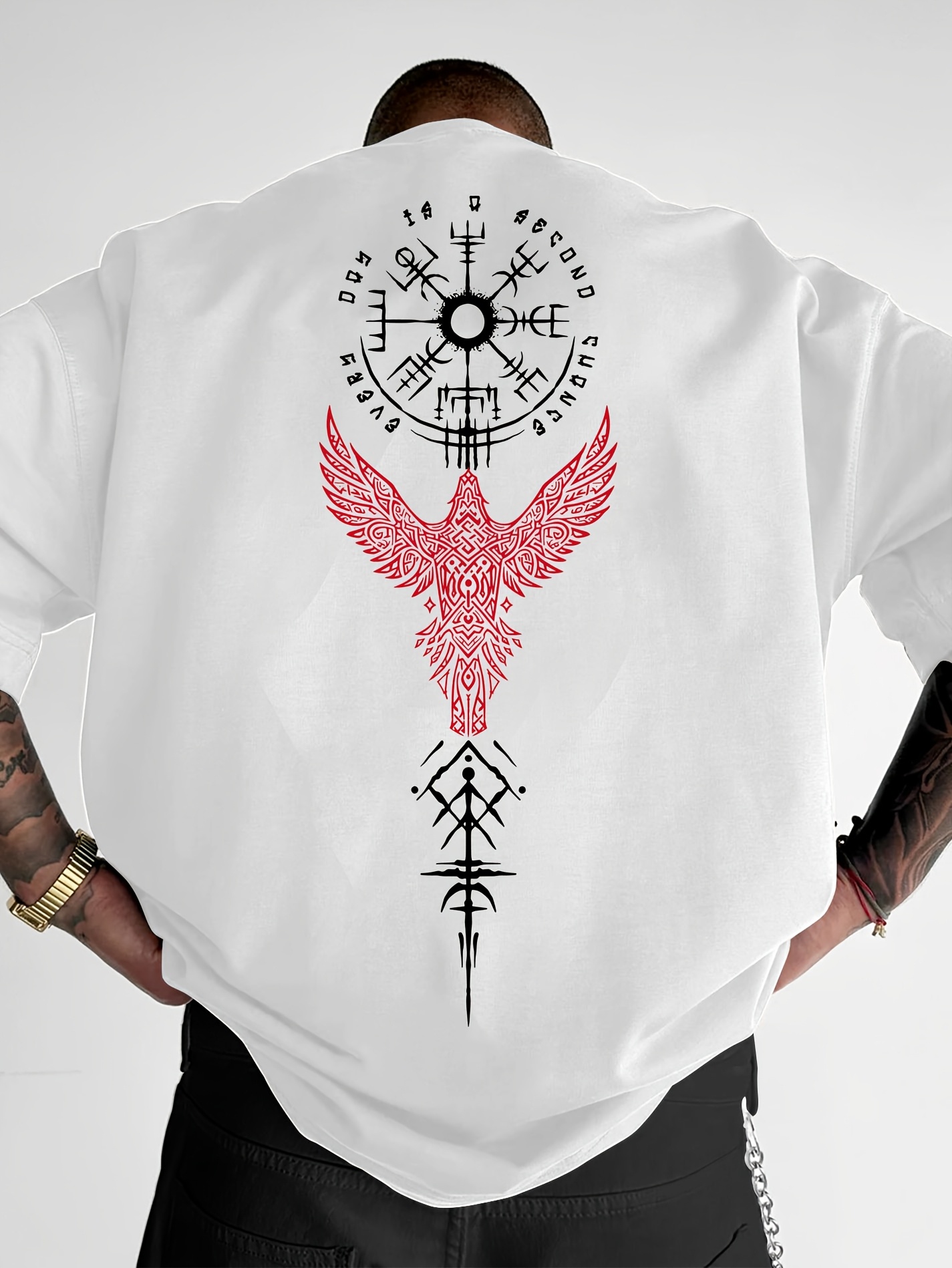 Norse Viking Raven and Rune Pr - Summer Viking Clothing recensione e prezzo