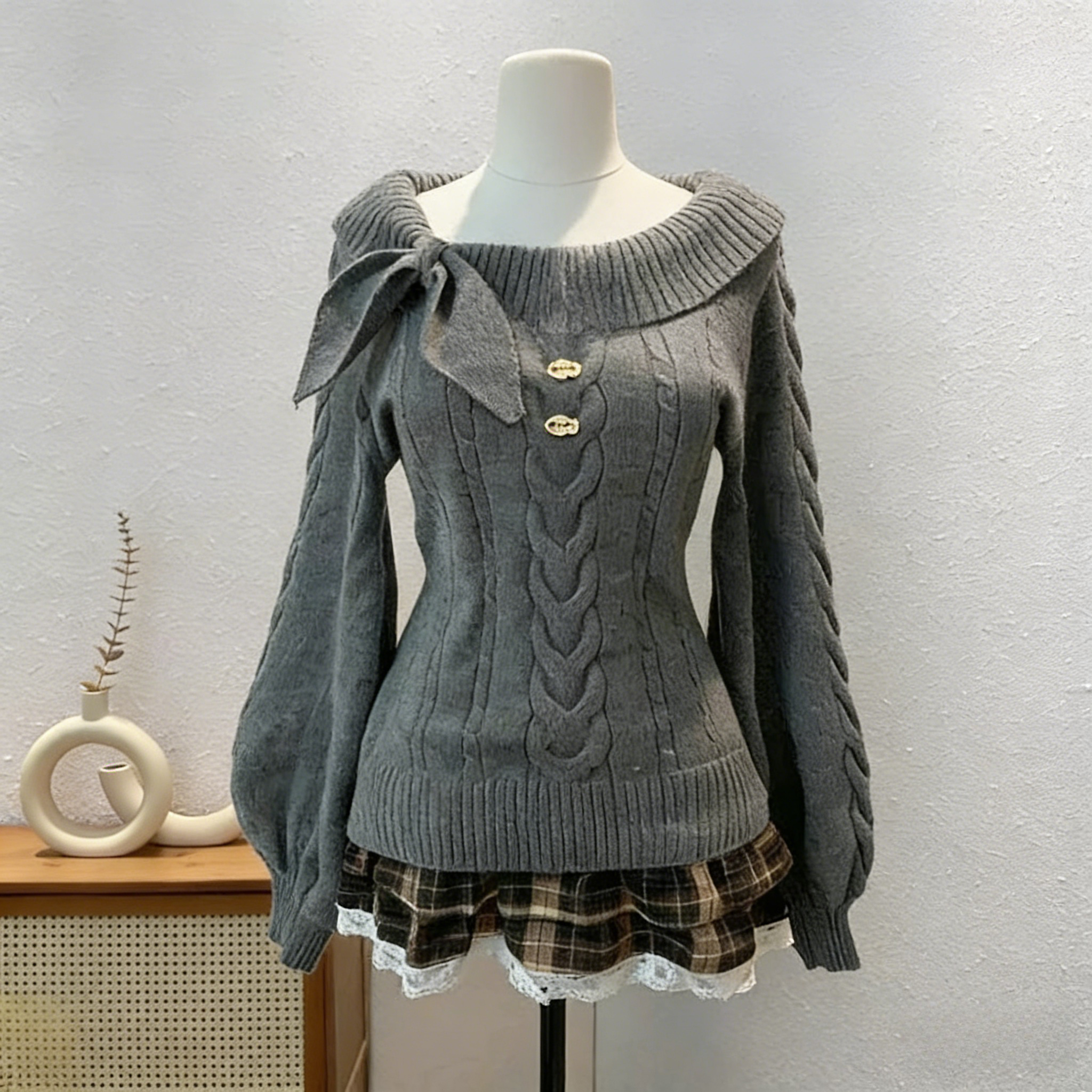 Y2K Korean Sweaters Turn-Down  - Summer Jumper Clothing recensione e prezzo