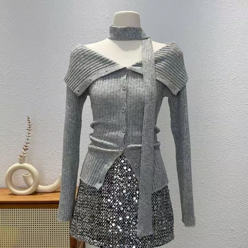 Y2K Korean Sweaters Turn-Down  - Summer Jumper Clothing recensione e prezzo