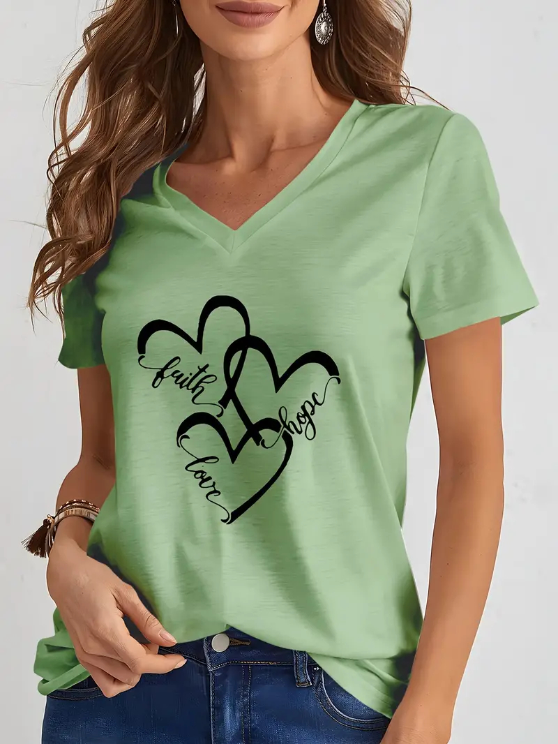 Funny Love 3D Print Women's T- - Summer Loving Clothing recensione e prezzo