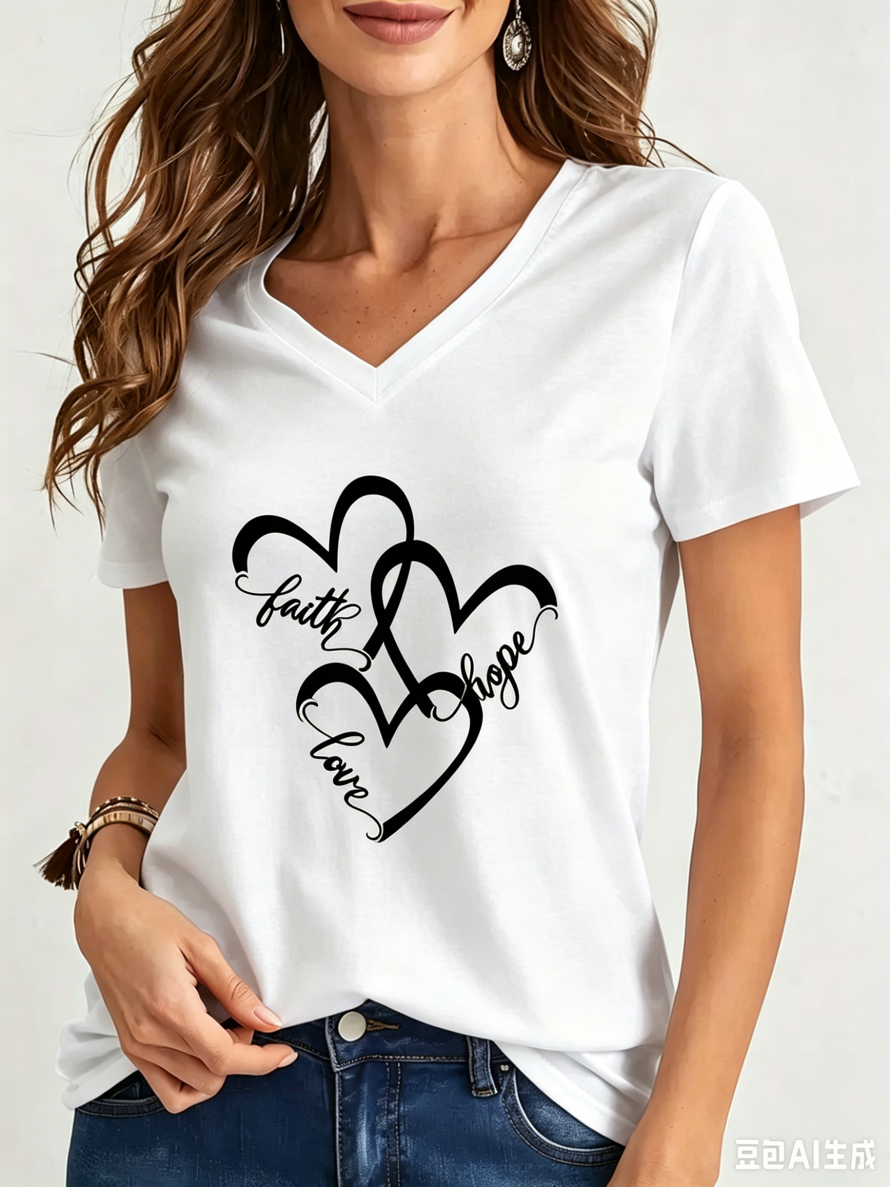 Funny Love 3D Print Women's T- - Summer Loving Clothing recensione e prezzo
