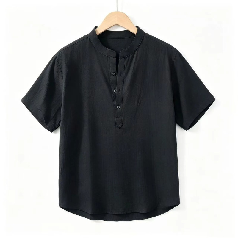 Summer Thin Short-sleeved Shir - Summer Clothing Men Linen recensione e prezzo