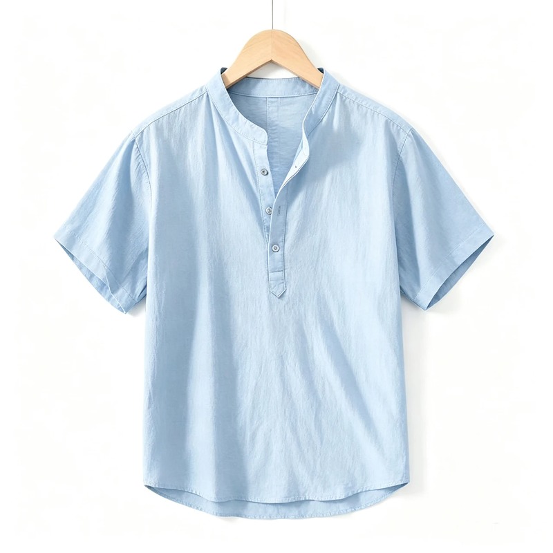 Summer Thin Short-sleeved Shir - Summer Clothing Men Linen recensione e prezzo