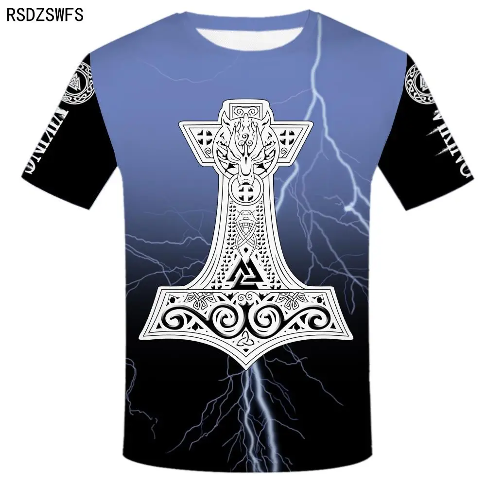 3D Fashion Viking Tattoo Men's - Summer Viking Clothing recensione e prezzo