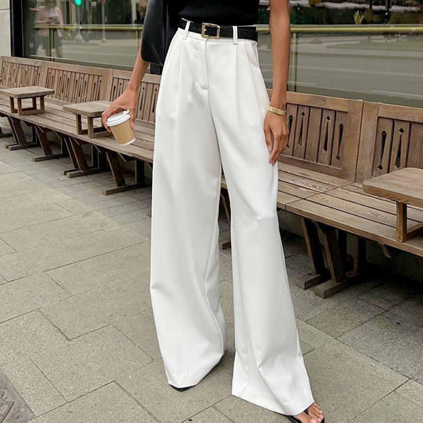 Women's White Palazzo Pants, W - Palazzo Pant Wide recensione e prezzo