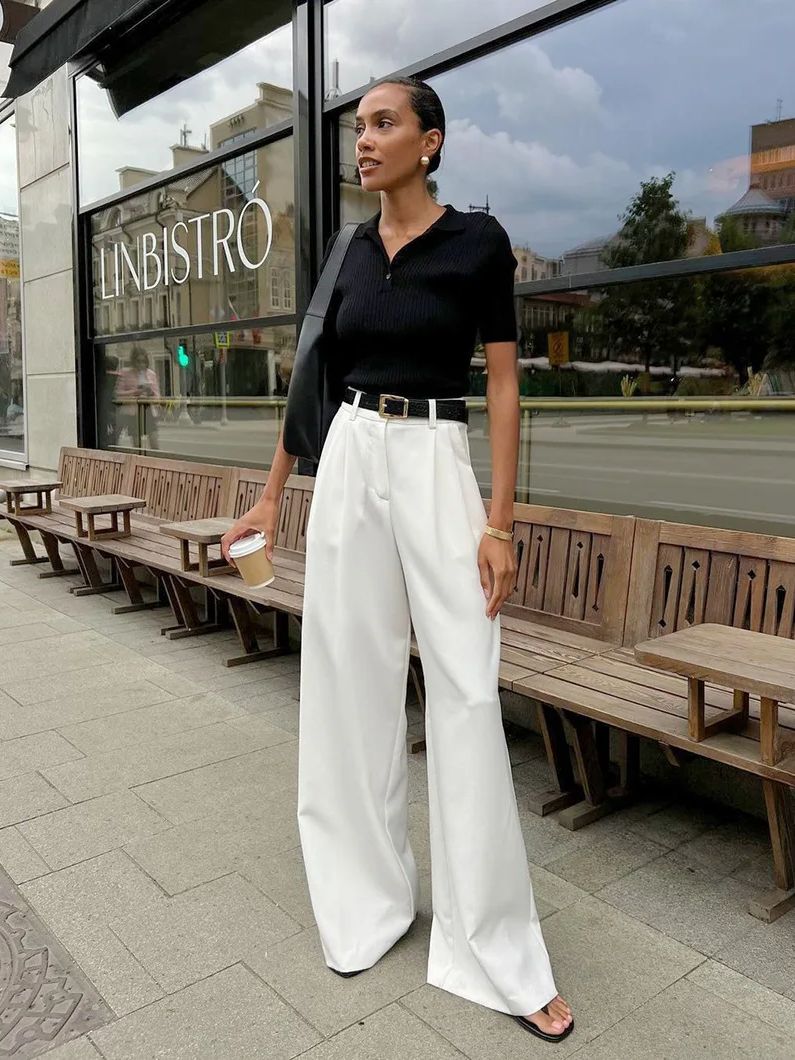 Women's White Palazzo Pants, W - Palazzo Pant Wide recensione e prezzo