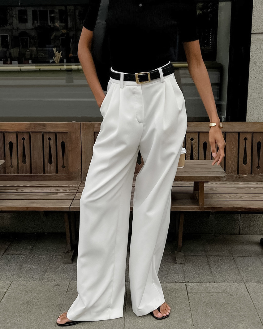 Women's White Palazzo Pants, W - Palazzo Pant Wide recensione e prezzo