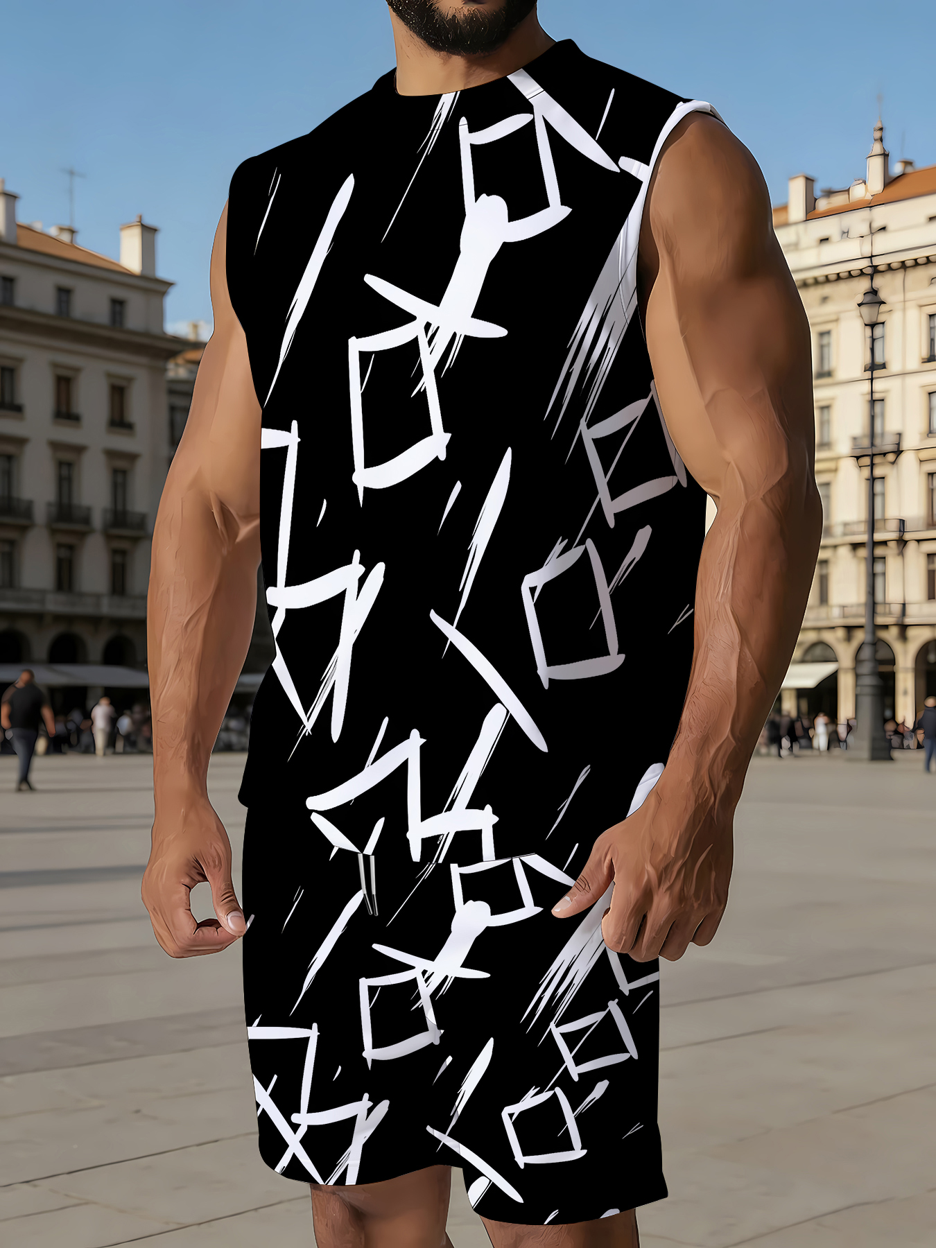 Men's Compression Tank Top and - Summer Outdoor Clothing recensione e prezzo