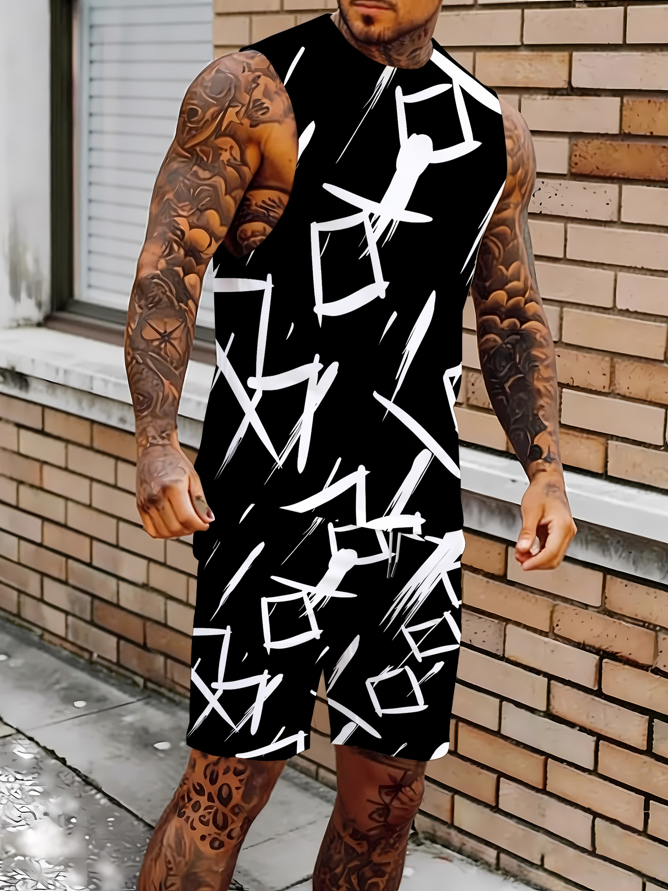 Men's Compression Tank Top and - Summer Outdoor Clothing recensione e prezzo