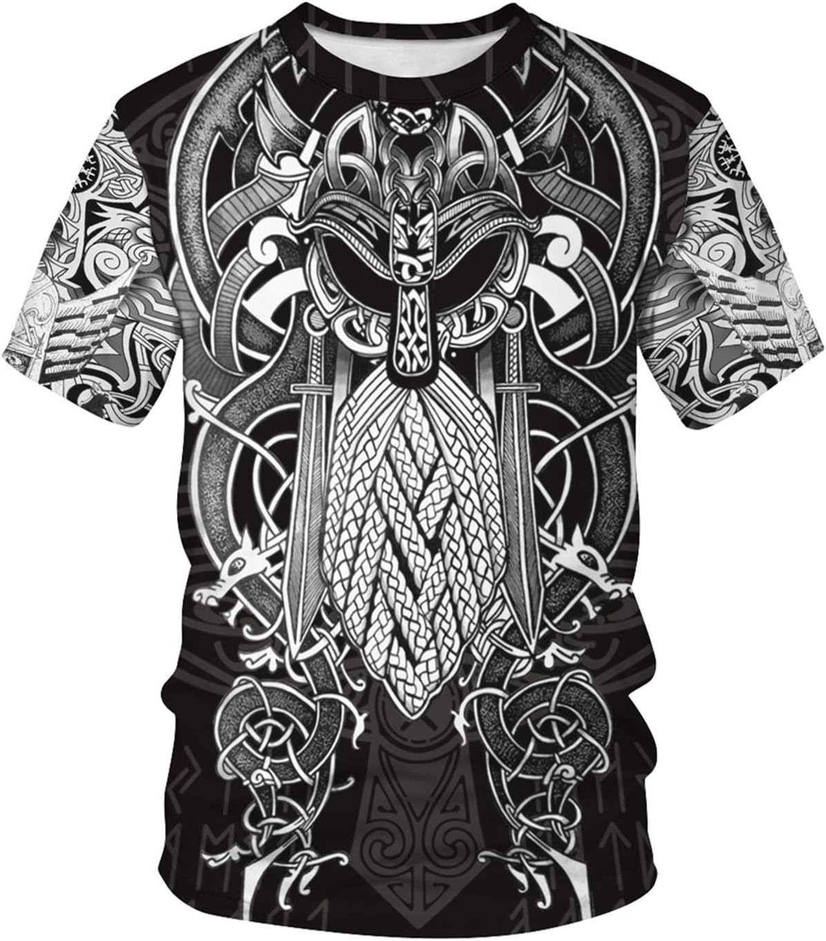 Men's Vikings T Shirt Tops Nov - Summer Viking Clothing recensione e prezzo