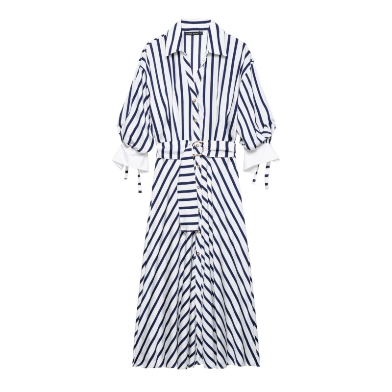Women's Striped Long Dress wit - Summer Clothing H&M recensione e prezzo