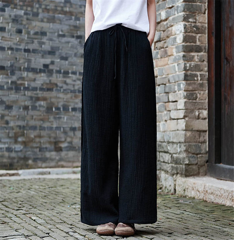 Fashion Lace-up Wide Leg Pants - Palazzo Pant Wide recensione e prezzo