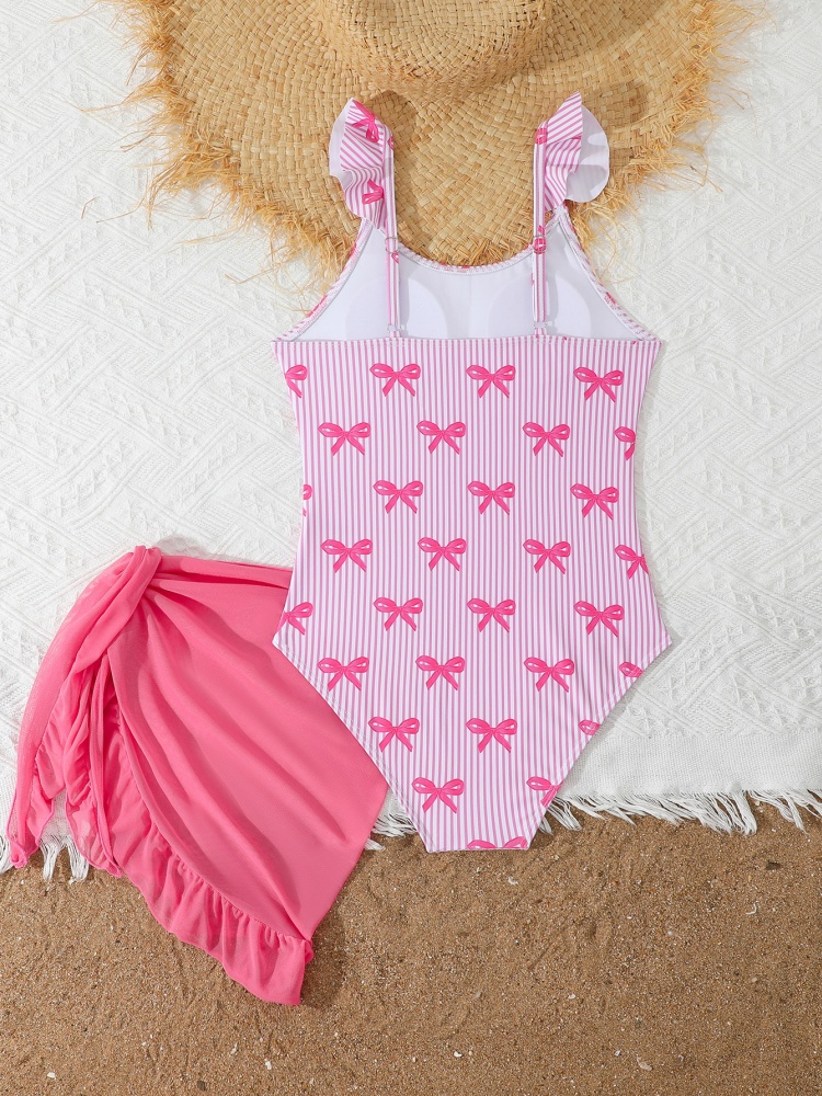 One Piece Girls Kids Swimsuit  - Swim Cover Up Mesh recensione e prezzo
