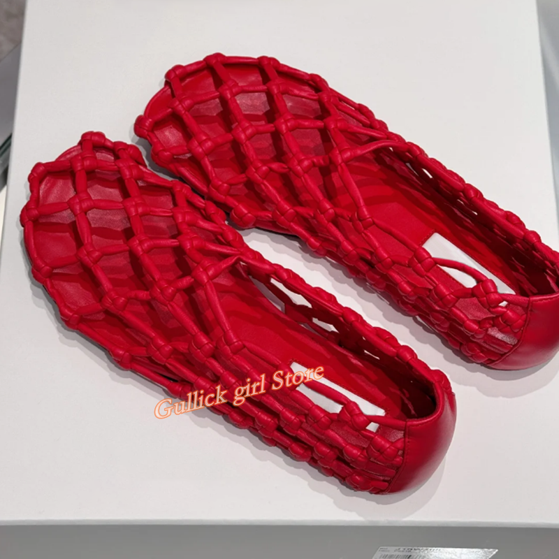 French Woven Mesh Hollow flat  - Summer Clothing Sale Women recensione e prezzo