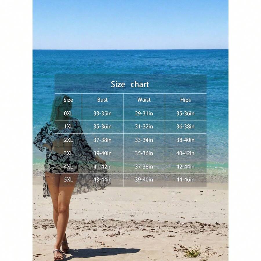 Plus Size Women 3 Piece Swimsu - Swim Cover Up Mesh recensione e prezzo
