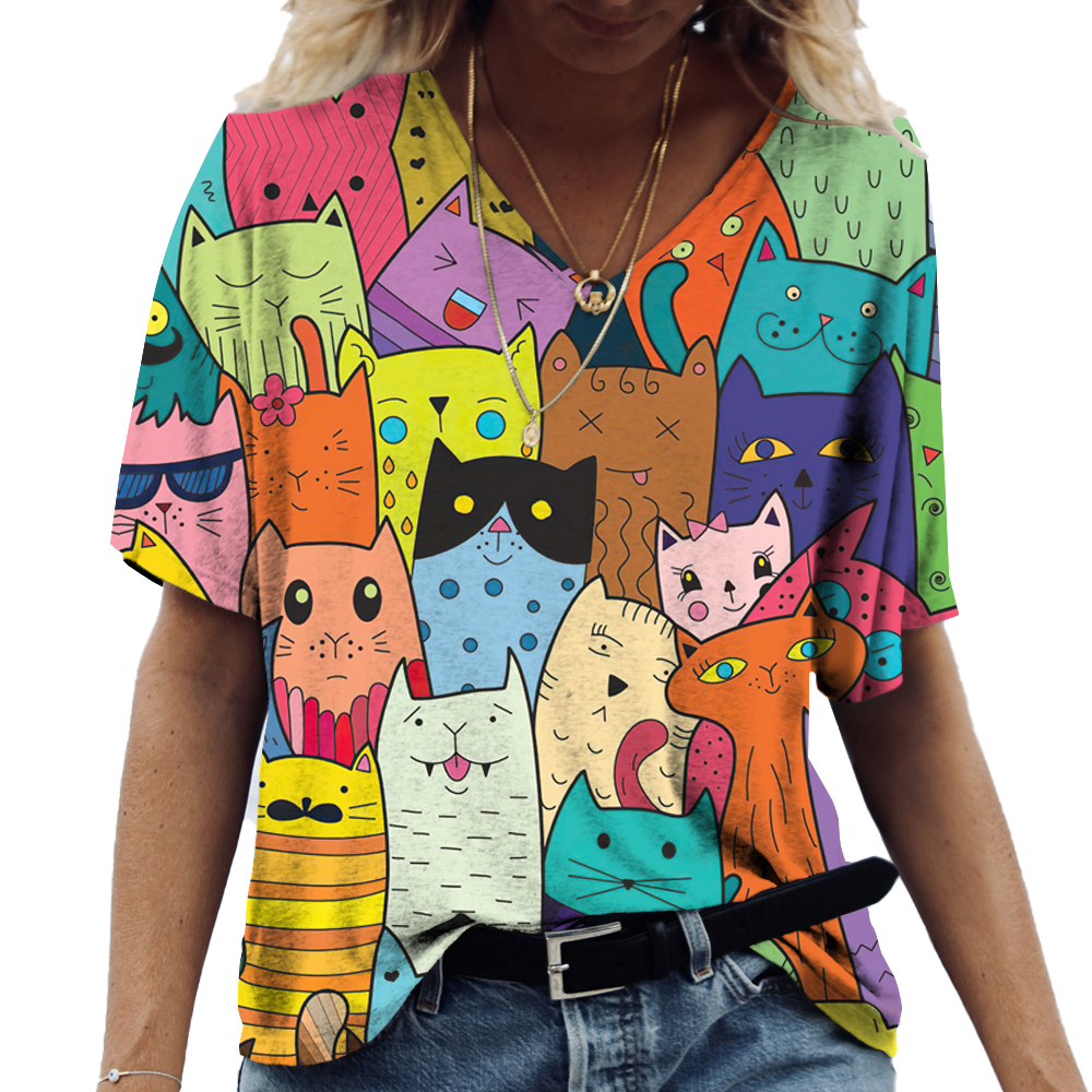 Fashion V-neck Women's T-Shirt - Summer Loving Clothing recensione e prezzo