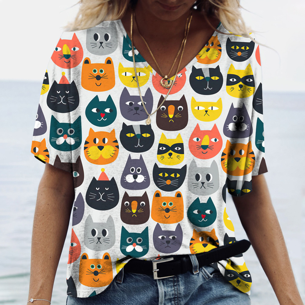 Fashion V-neck Women's T-Shirt - Summer Loving Clothing recensione e prezzo