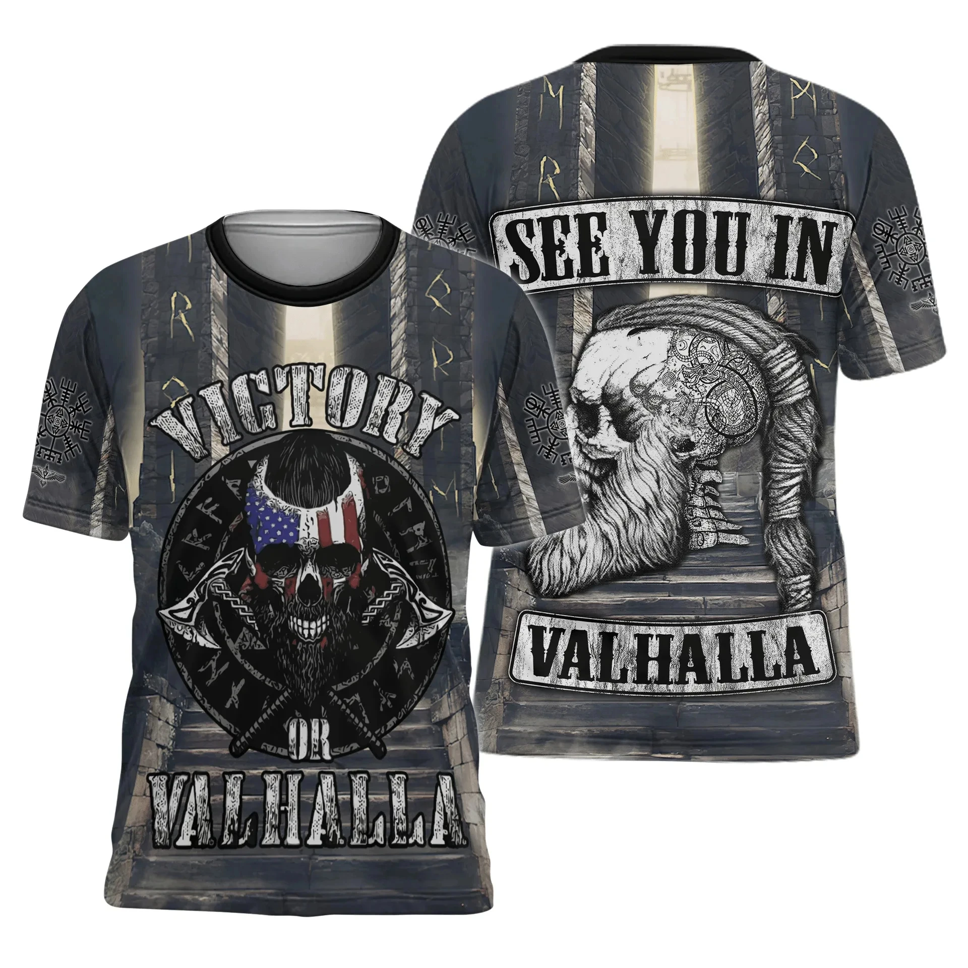Viking Myth Valhalla Totem T-s - Summer Viking Clothing recensione e prezzo