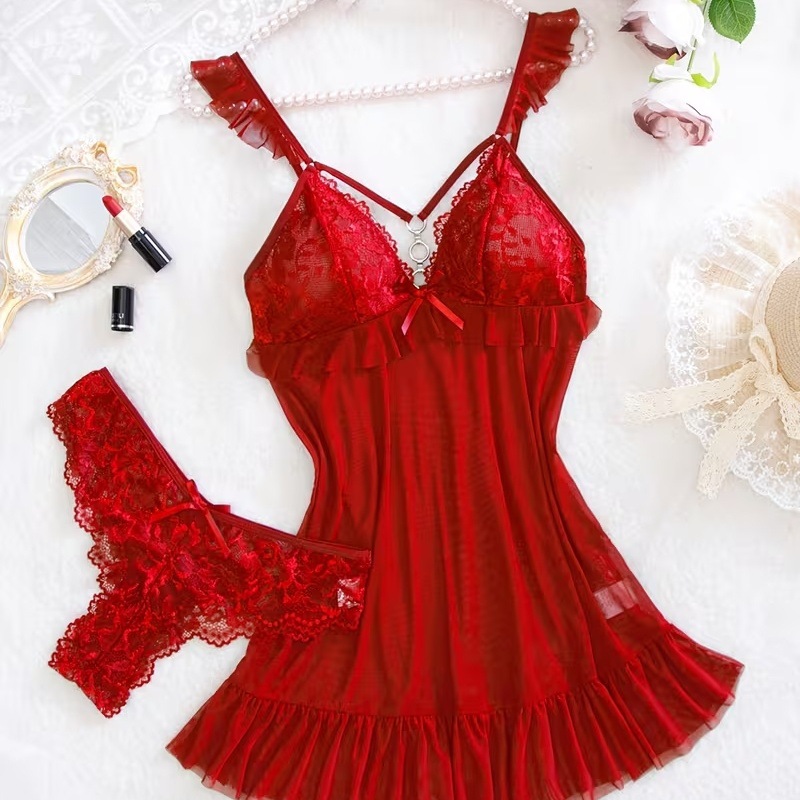 2026 New Red Sexy Lingerie Set - Summer Nights Clothing recensione e prezzo