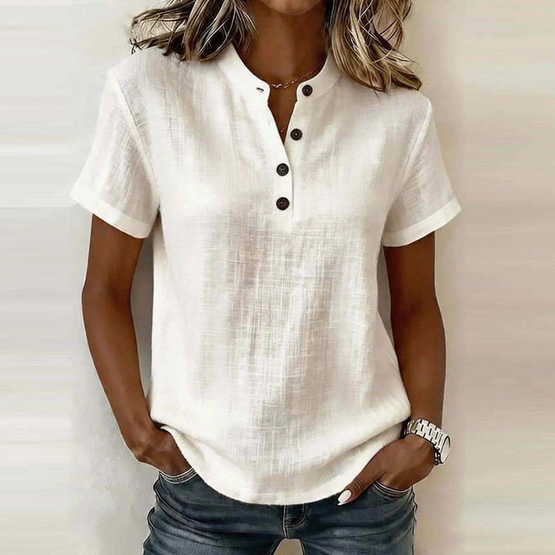 Summer Short Sleeve Basic Blou - Summer Clothing Men Linen recensione e prezzo