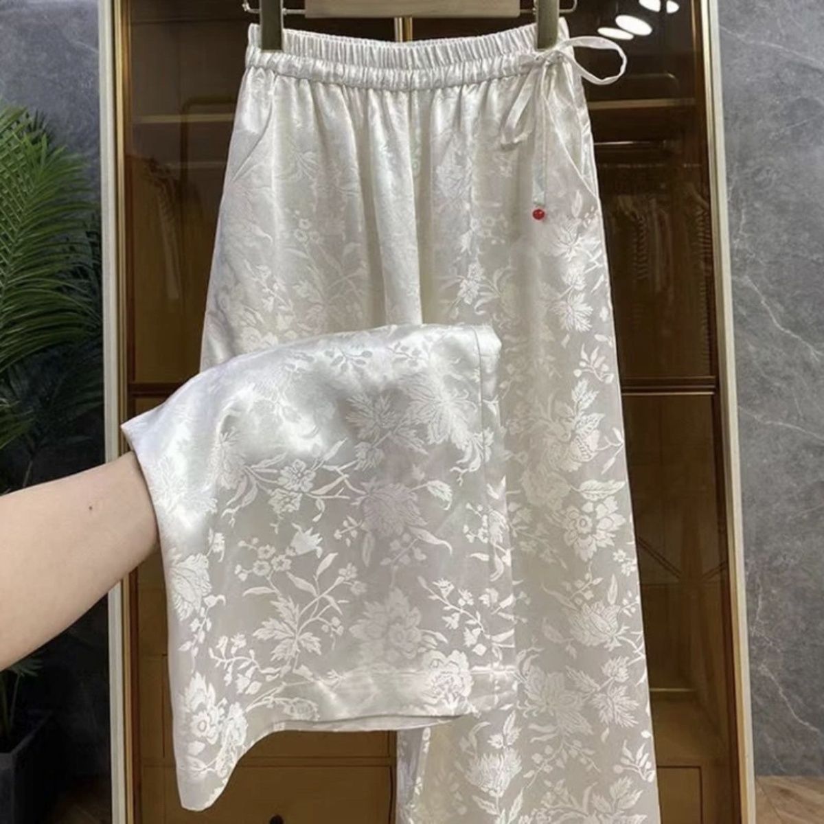 Elegant Chinese Style Jacquard - Palazzo Pant Wide recensione e prezzo
