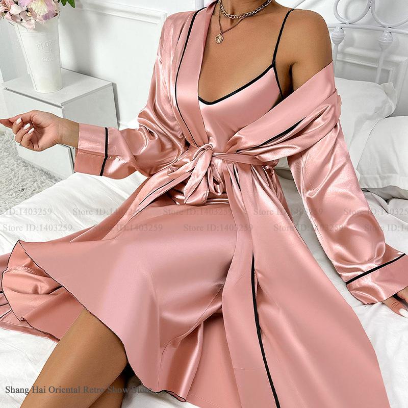 Sexy Long Twinset Robe Set Che - Summer Nights Clothing recensione e prezzo