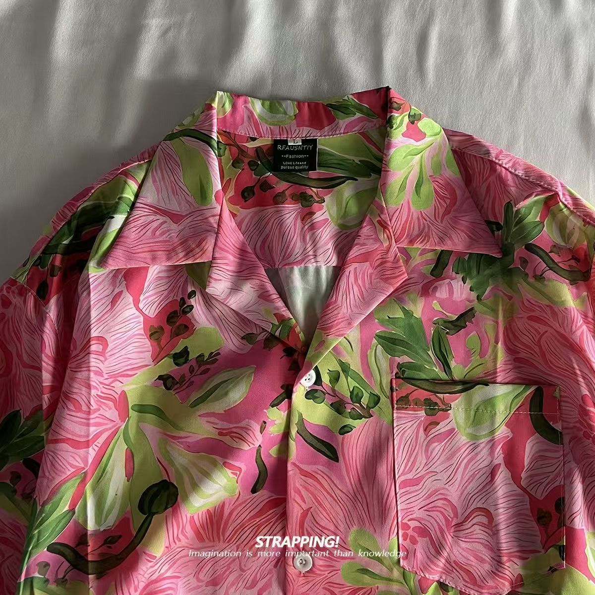 Pink Graffiti Floral Cuban Col - Summer Clothing H&M recensione e prezzo