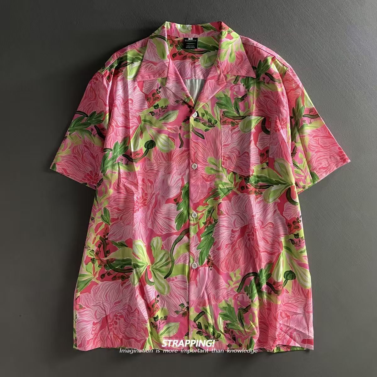 Pink Graffiti Floral Cuban Col - Summer Clothing H&M recensione e prezzo