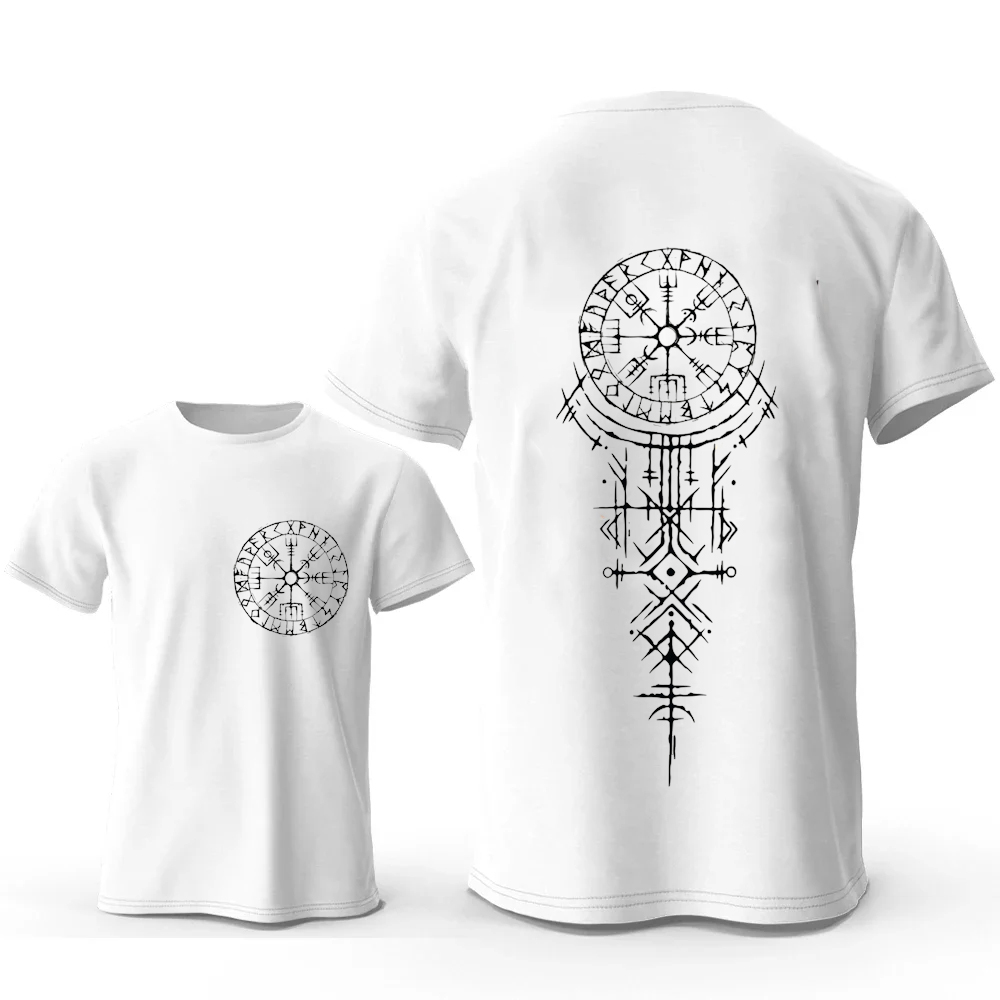 Viking Runic Compass Graphic T - Summer Viking Clothing recensione e prezzo