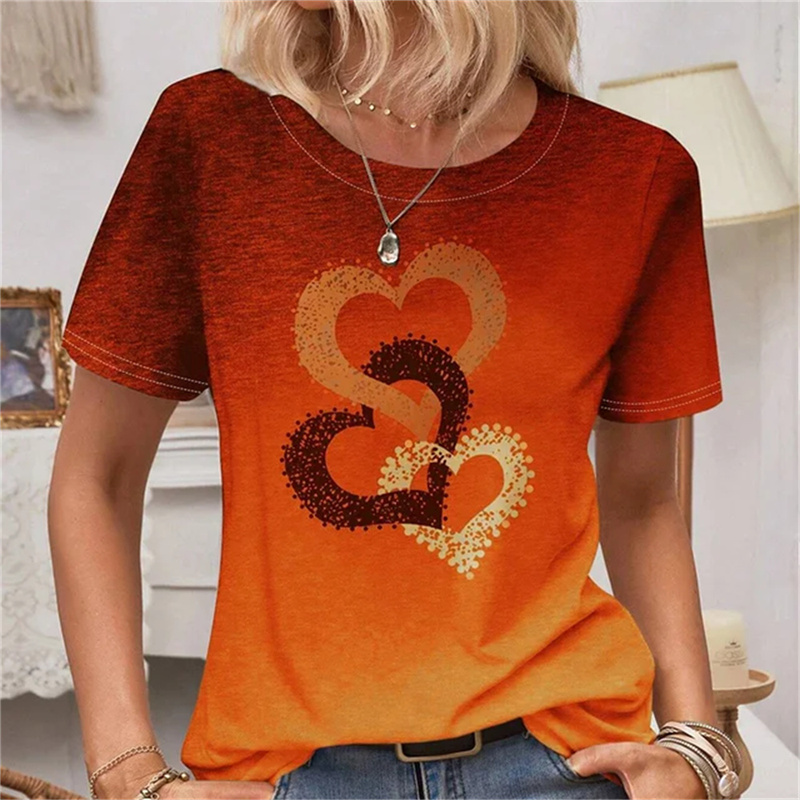 Heart Love Colorful 3D Print T - Summer Loving Clothing recensione e prezzo
