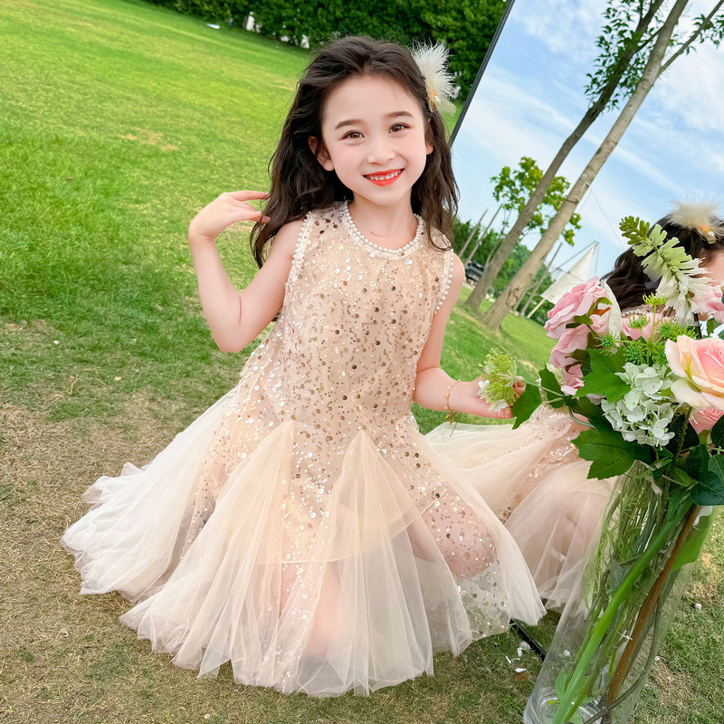 Children's Dress Mesh Sequins  - Summer Nights Clothing recensione e prezzo