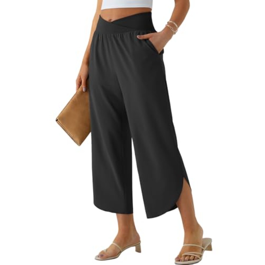Wide Leg Capri Pants for Women - Palazzo Pant Wide recensione e prezzo