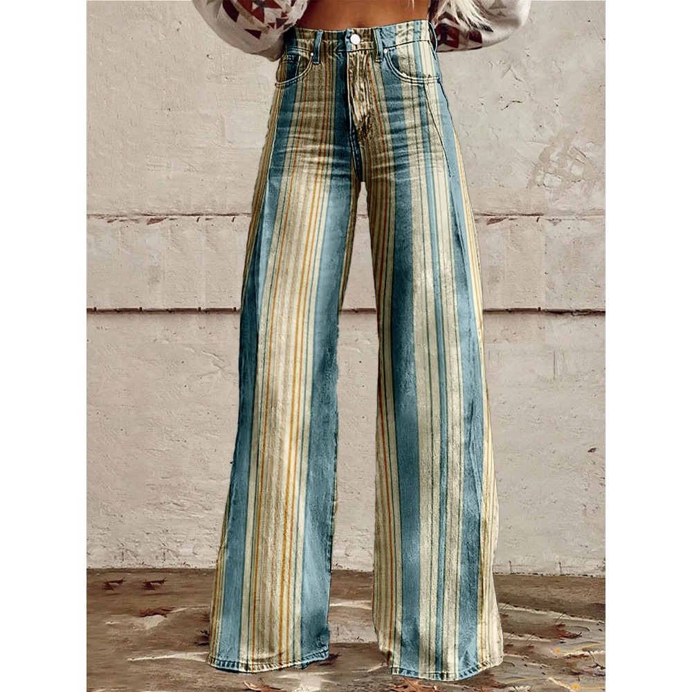 Retro Stripe Flare Pants for W - Palazzo Pant Wide recensione e prezzo