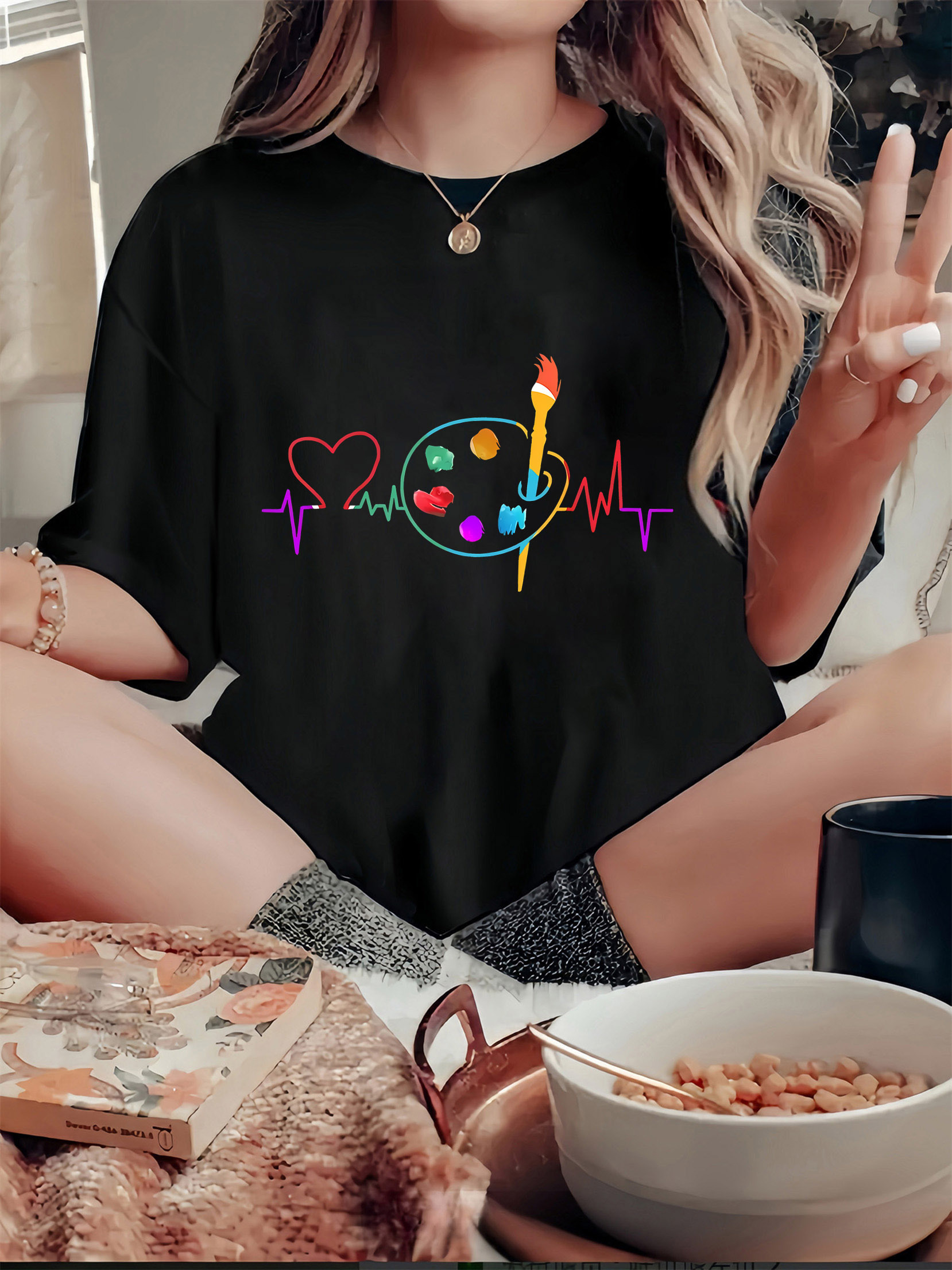 Colorful Geometric Women's Cas - Summer Clothing Palette recensione e prezzo