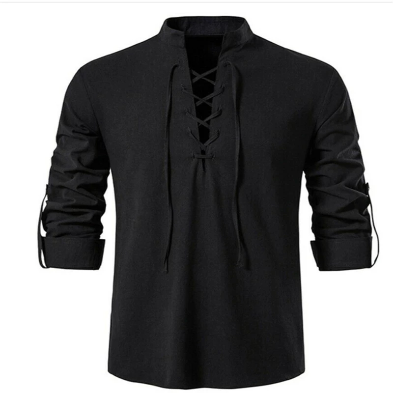2023 New Men's V-neck shirt T- - Summer Viking Clothing recensione e prezzo