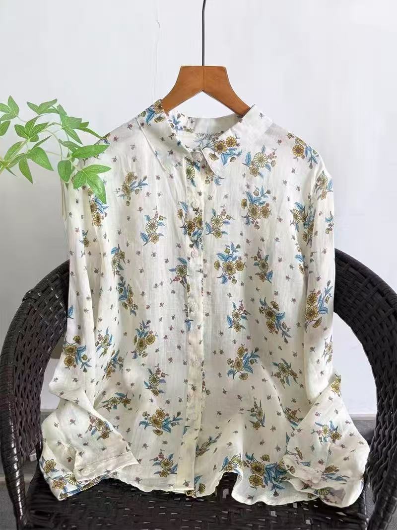 100% Ramie linen shirts and bl - Vintage Summer Clothing Brand recensione e prezzo