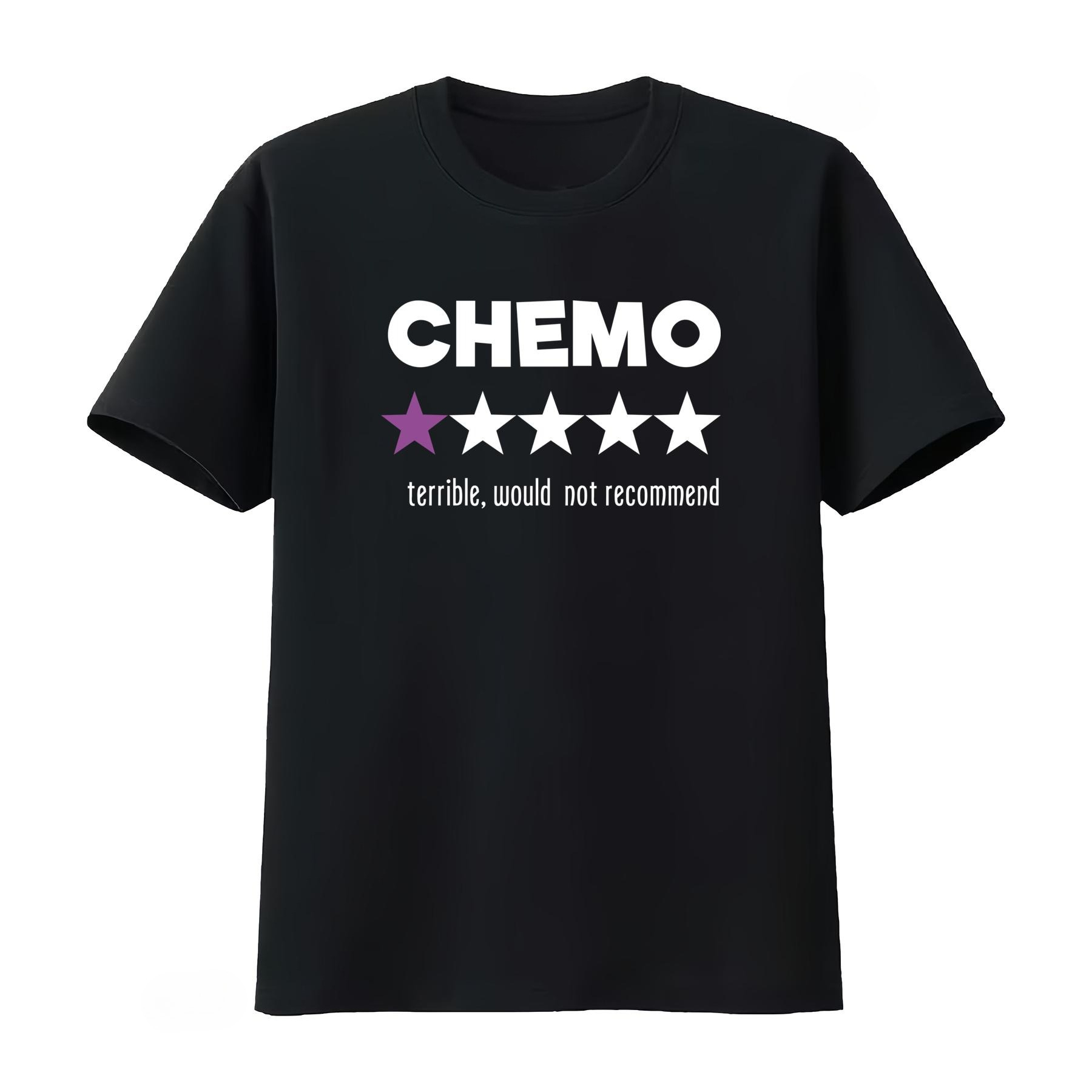 Funny Chemo T Shirt with Star  - Summer Clothing Recommendations recensione e prezzo
