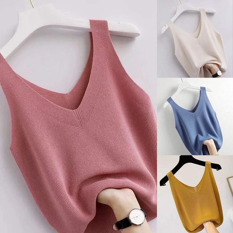 Knitting Vintage Tank Top V-Ne - Summer Zara recensione e prezzo